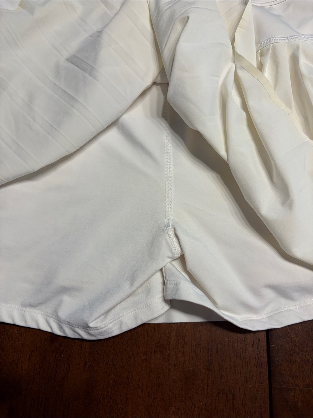Athleta White Circle Skirt with Built-In Shorts - Picture 8 of 8